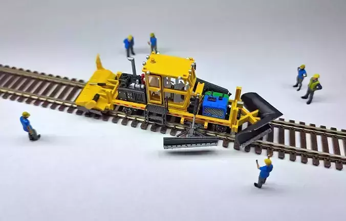 N Scale Snowplow Machine