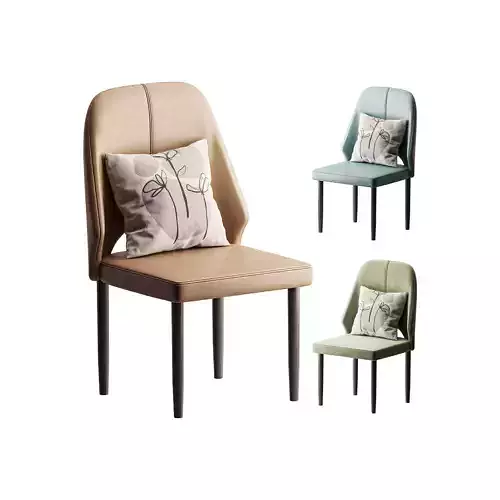 Bordered Sturdy Faux Leather Upholstered