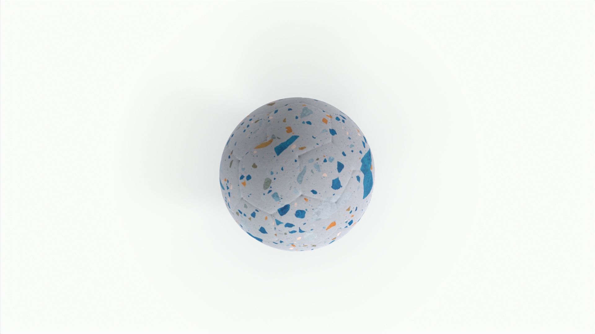 Colorful Football 3D model_6