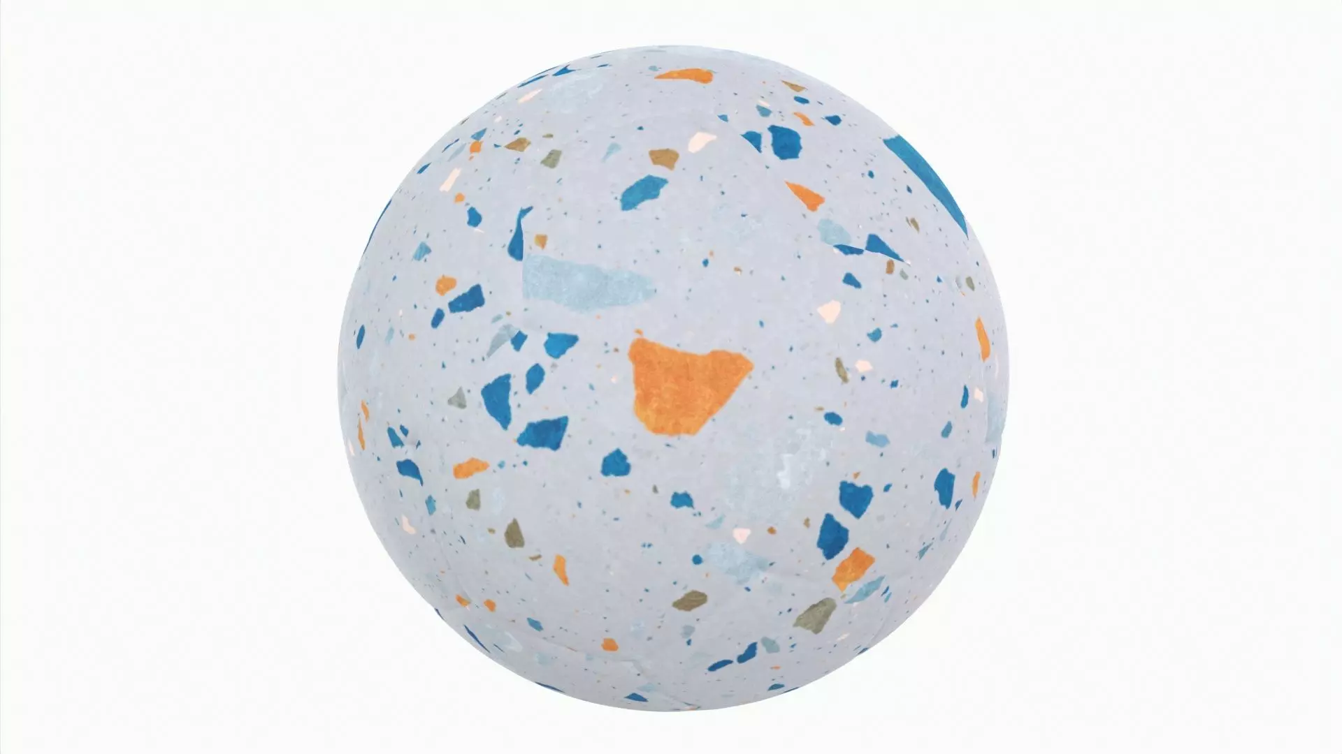 Colorful Football 3D model_0