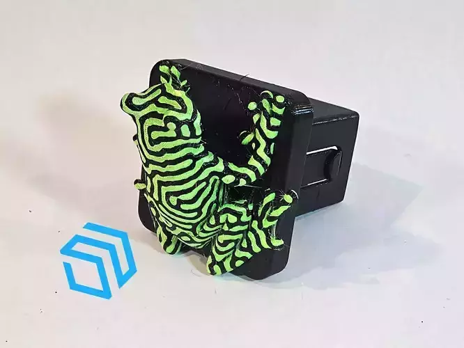 Tree Frog Multicolor Trailer Hitch Plug Cap