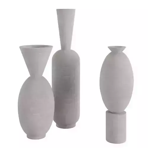 Set ceramic vases