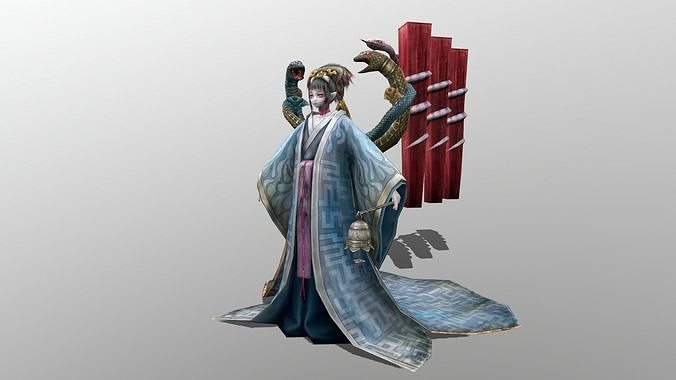 Kiyohime Low-poly 3D model