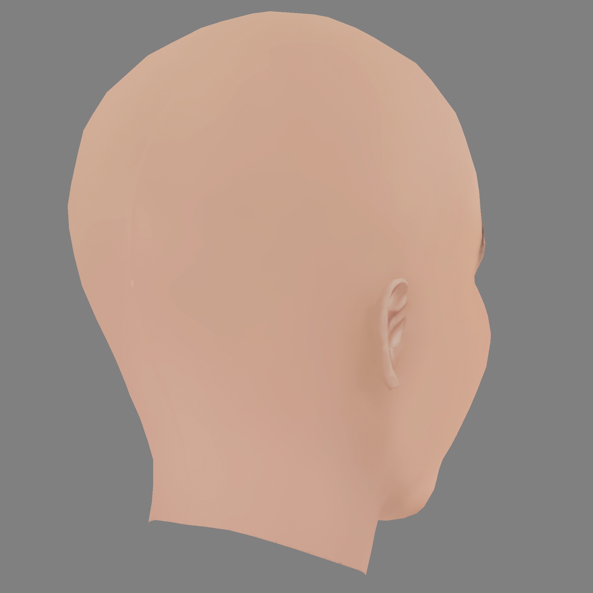 Sydney Sweeney Head - No Hair - Low poly head for game  Low-poly 3D model_5