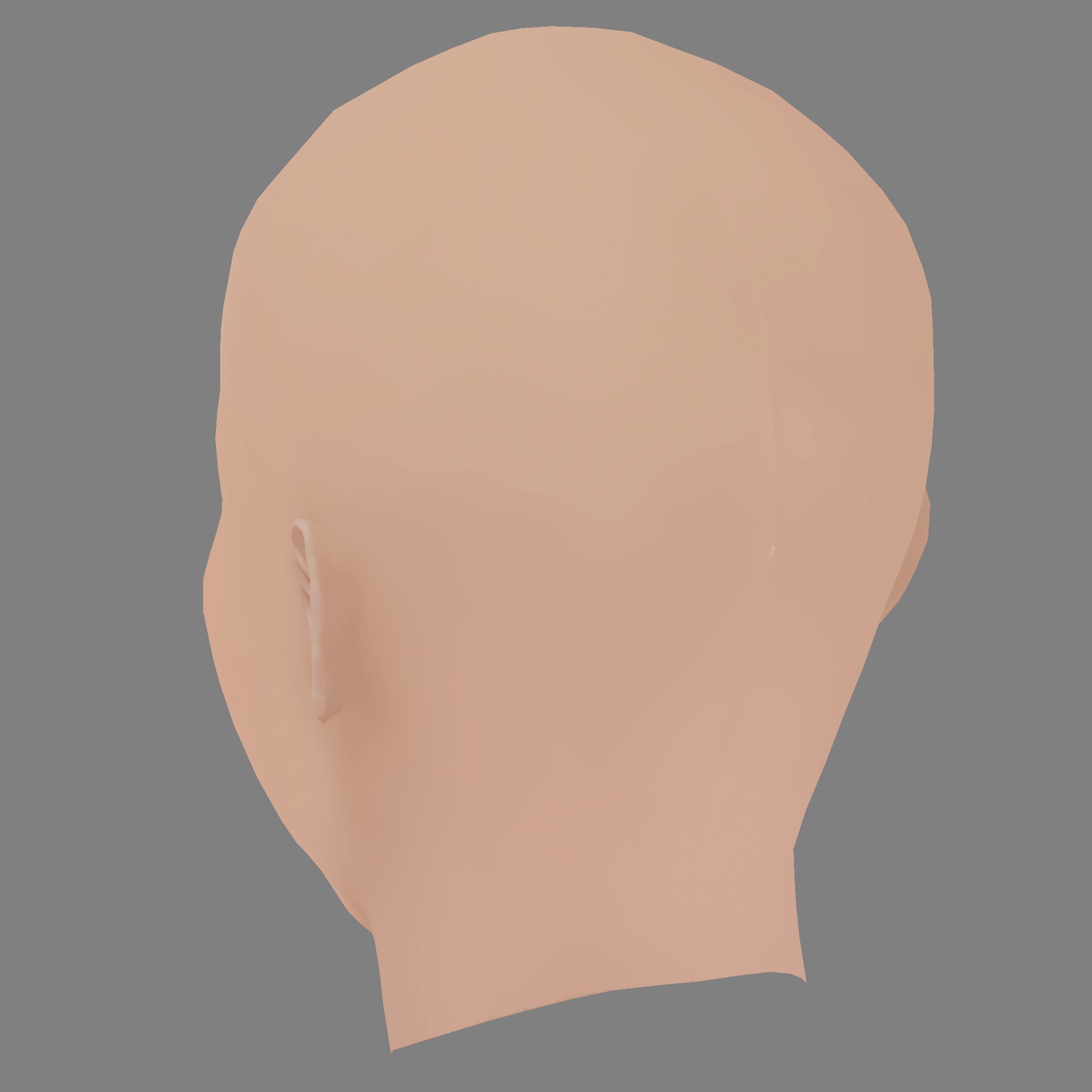 Sydney Sweeney Head - No Hair - Low poly head for game  Low-poly 3D model_4