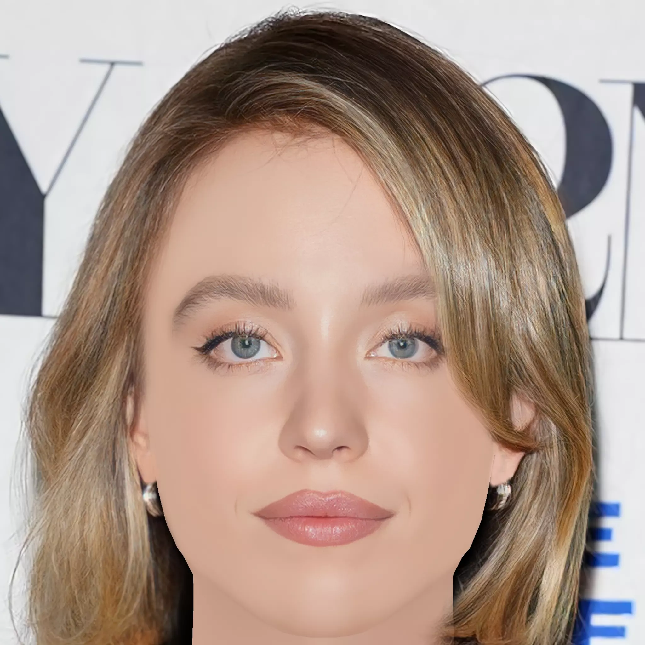 Sydney Sweeney Head - No Hair - Low poly head for game  Low-poly 3D model_0