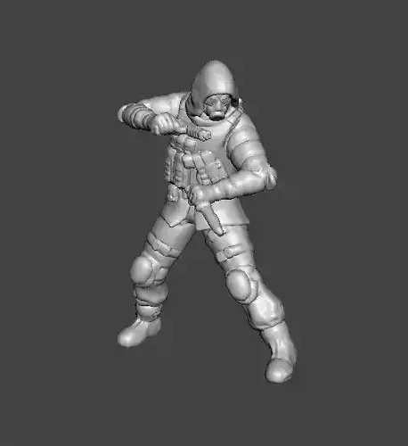 RE VECTOR OPERATOR MINIATURE MODEL HORROR OR SCIFI GAMES RPG DND 3D print model