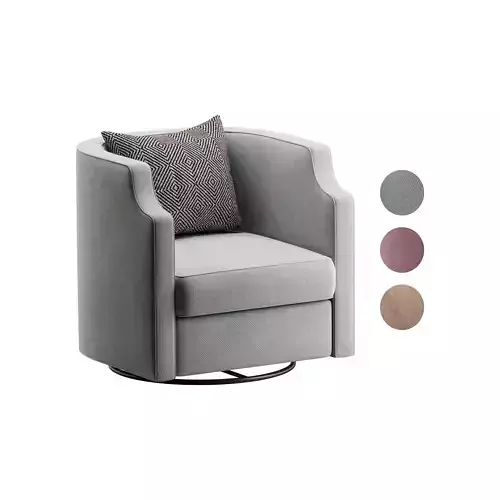 Infinity Swivel Barrel Chair Blue