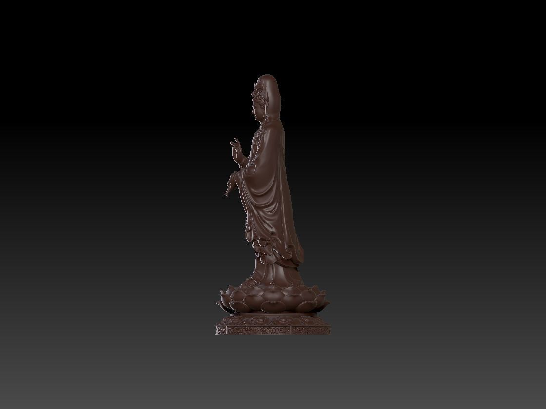 Quanyin  statues model 3D print model_3