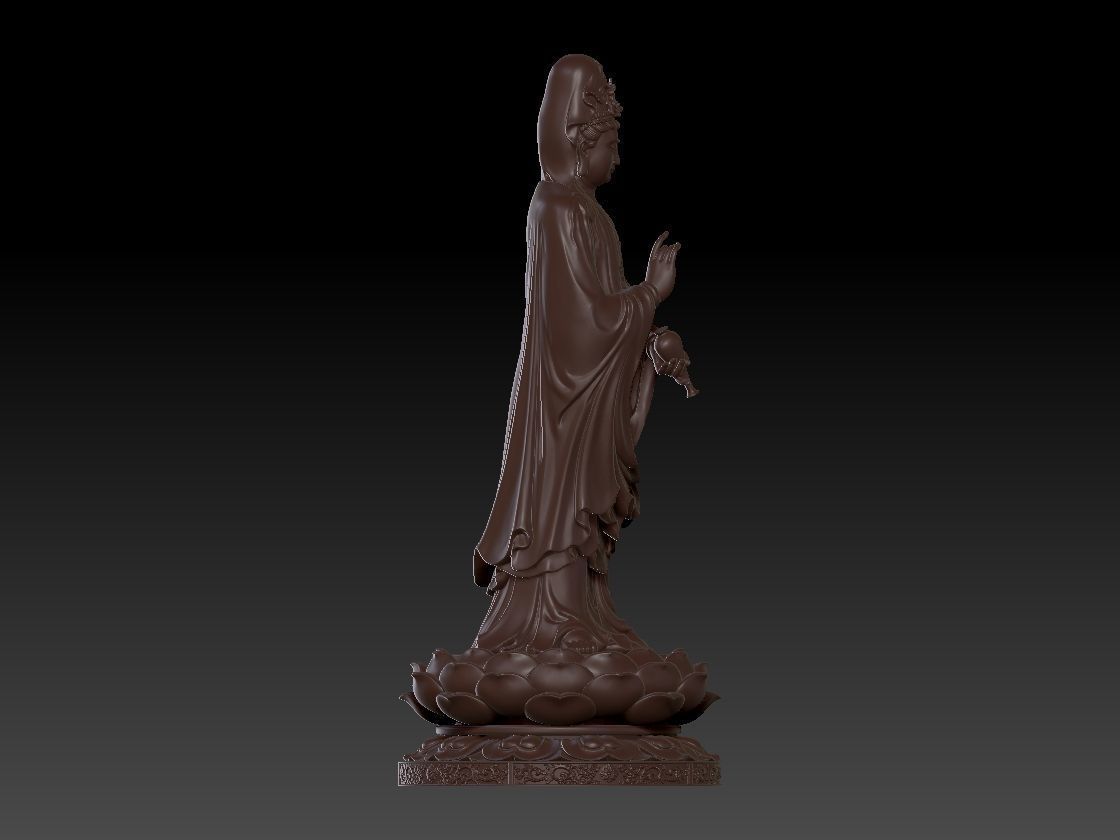 Quanyin  statues model 3D print model_1