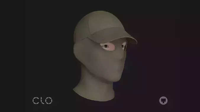 SKI MASK and CAP genesis8 highpoly 3D model