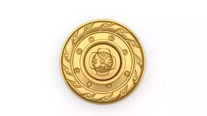 Classic round decor ornament carved 18 