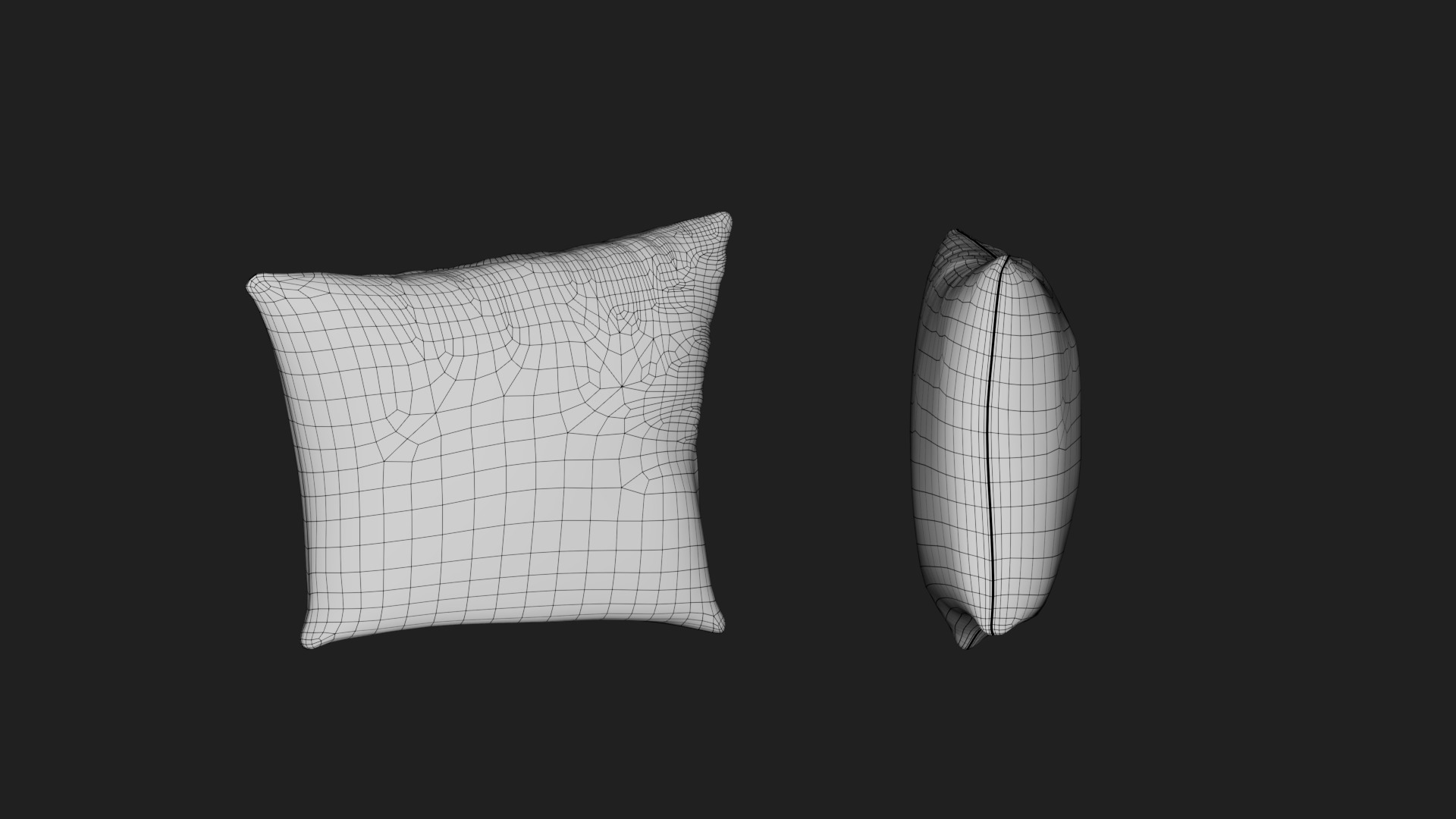 body pillow Low-poly 3D model_1
