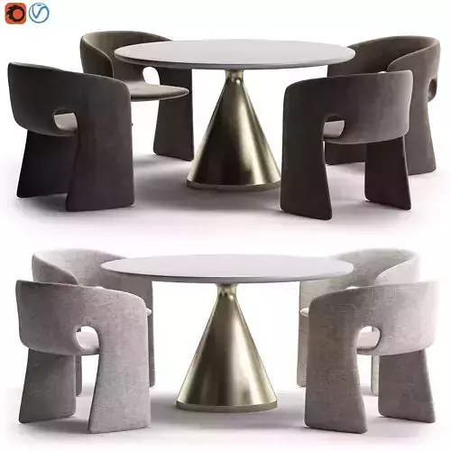 celeste armchair silhouette table