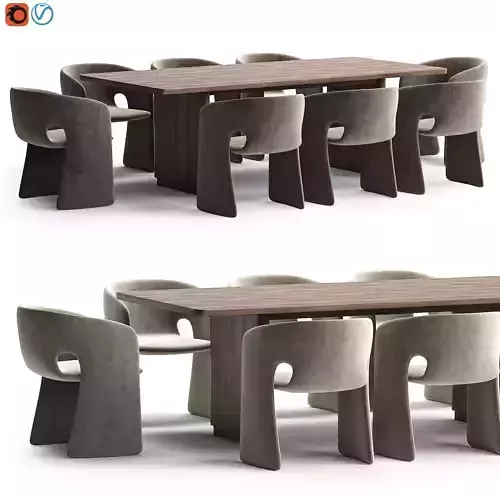 celeste armchair rina curved table