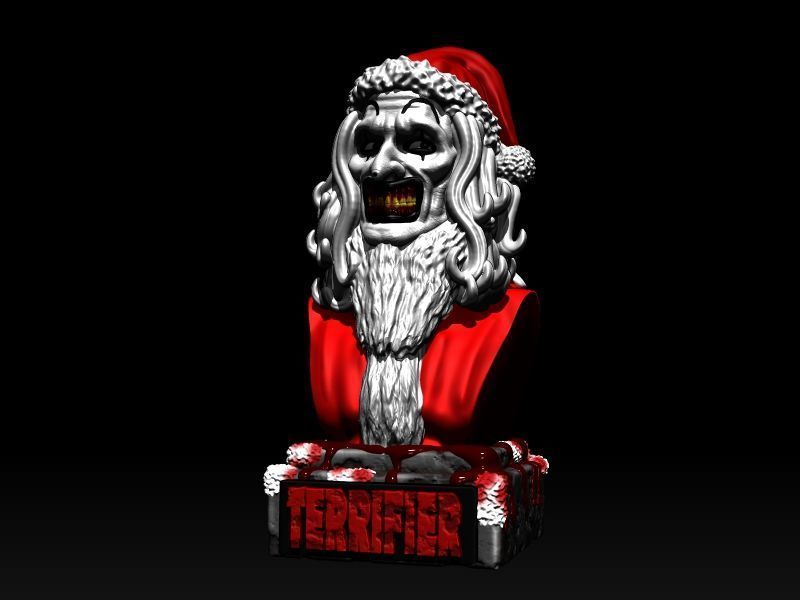 TERRIFIER 3 MERRY CHRISTMAS NAVIDAD TERROR ART CLOWN  3D print model_3