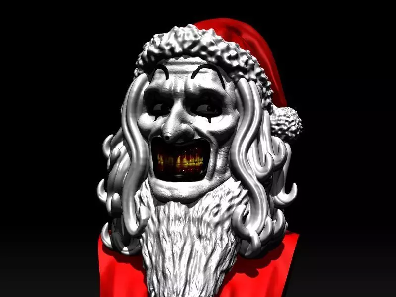 TERRIFIER 3 MERRY CHRISTMAS NAVIDAD TERROR ART CLOWN  3D print model_0