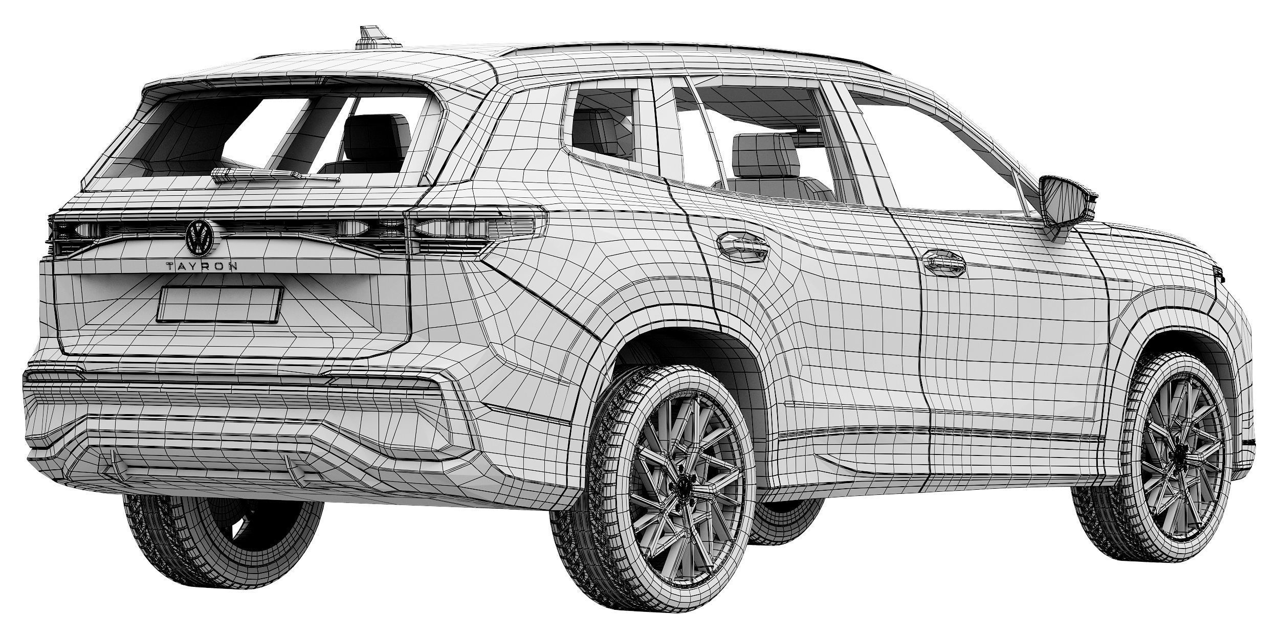 Volkswagen Tayron 3D model_16