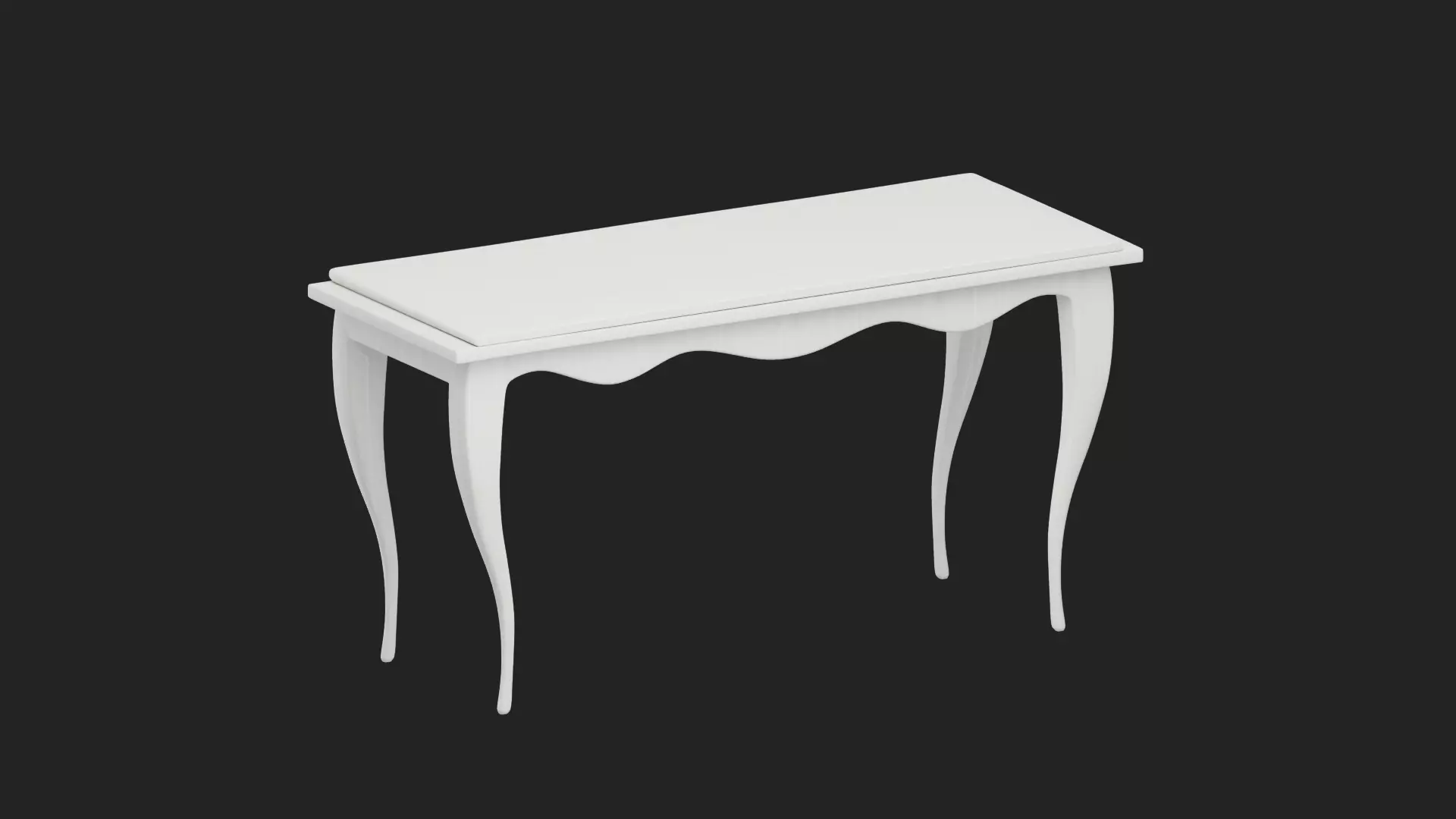 dining table Low-poly 3D model_0