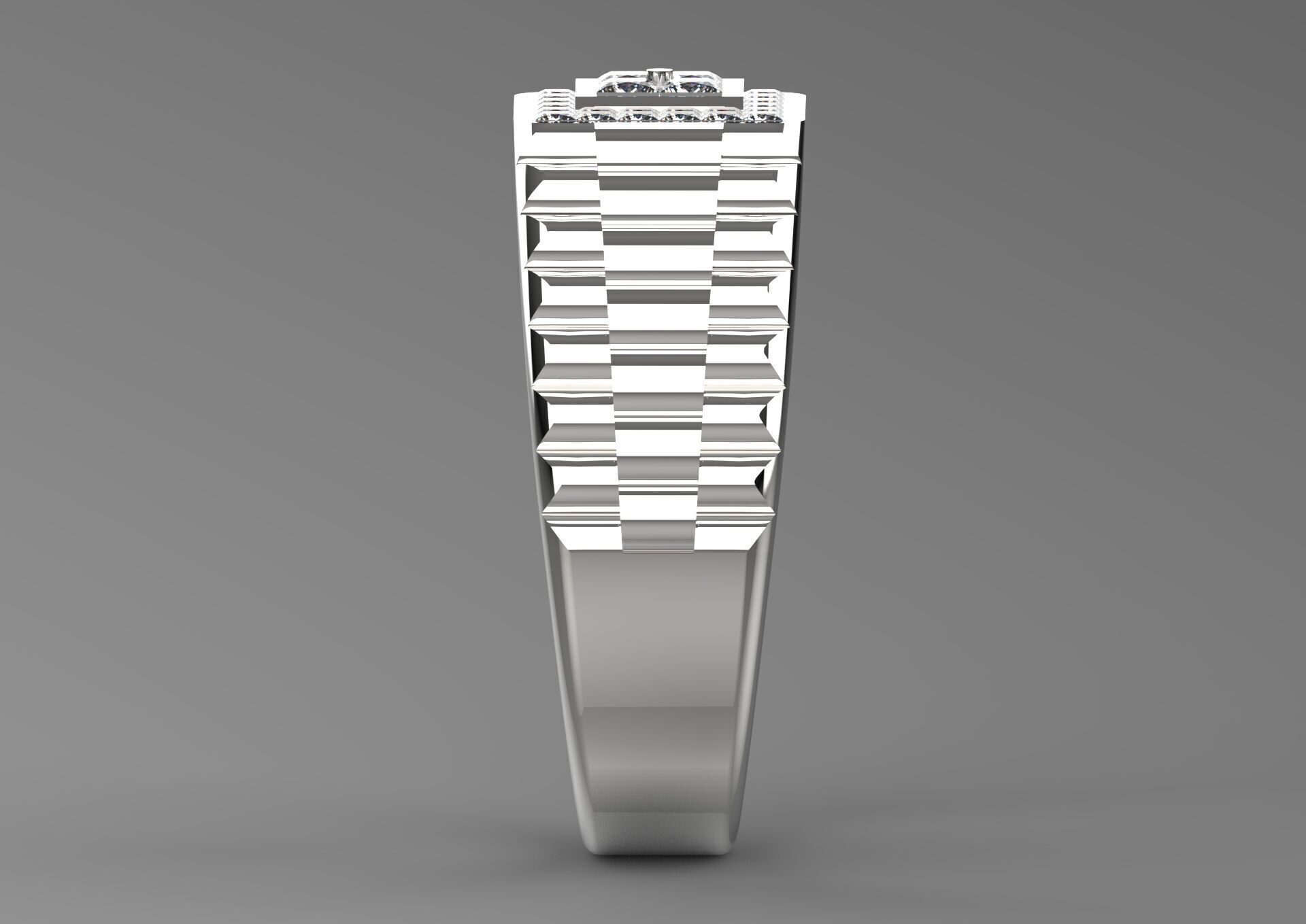 Luxury man Rolex design diamond ring model ror0048 3D print model_23