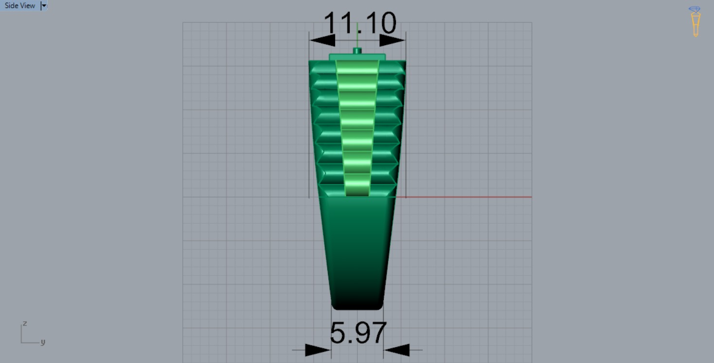 Luxury man Rolex design diamond ring model ror0048 3D print model_15