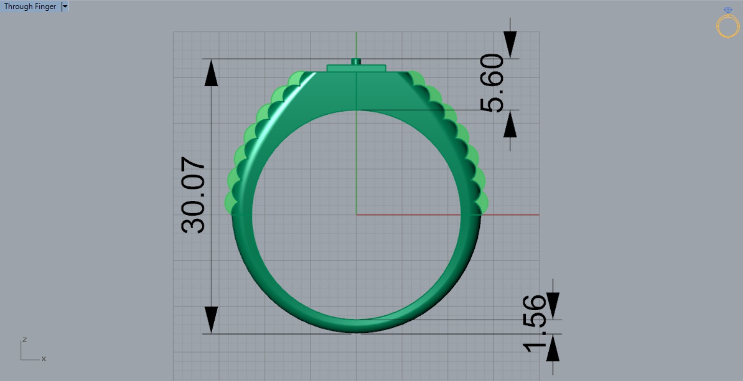 Luxury man Rolex design diamond ring model ror0048 3D print model_13