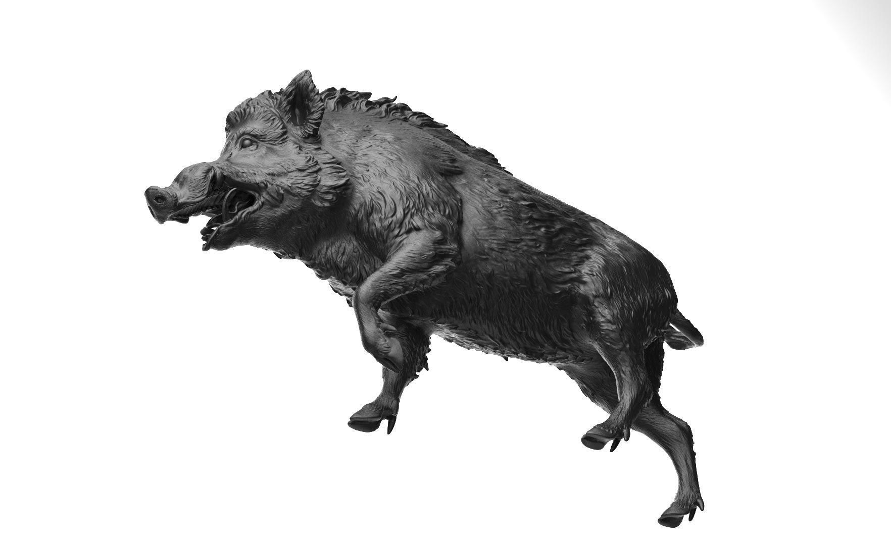 Boar - 3D Sculpting 3D print model_4