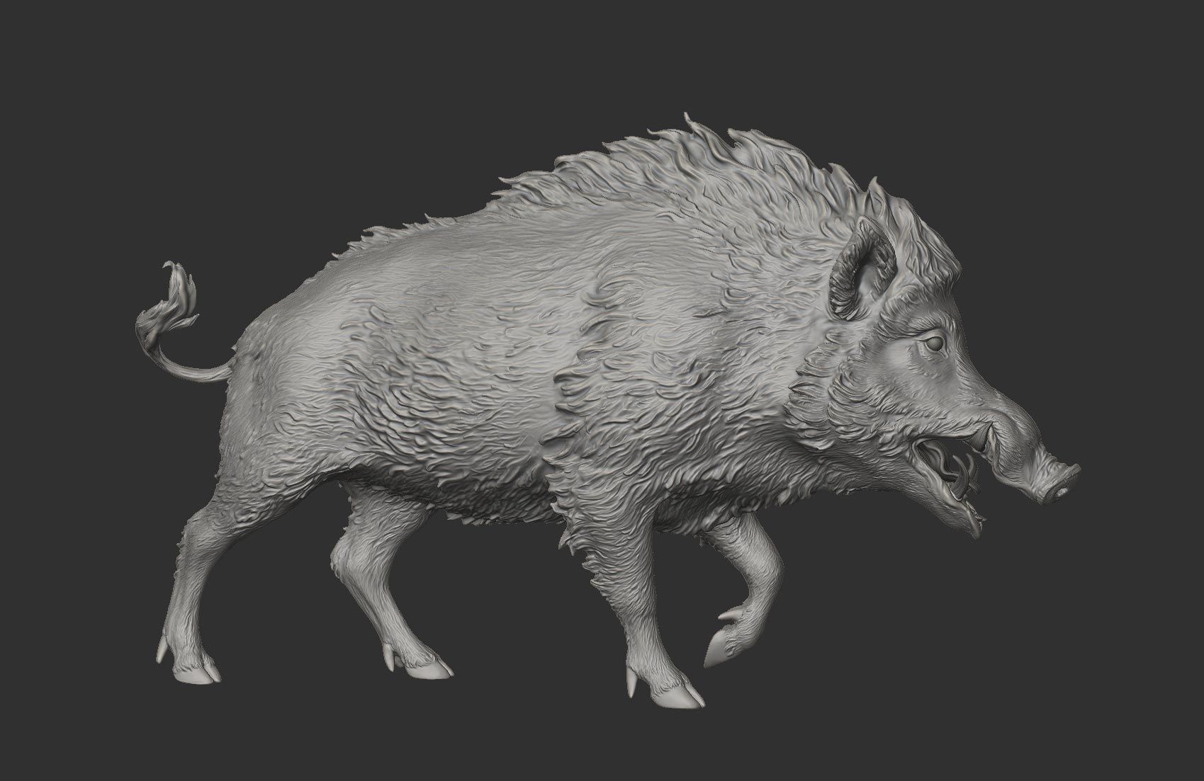 Boar - 3D Sculpting 3D print model_11