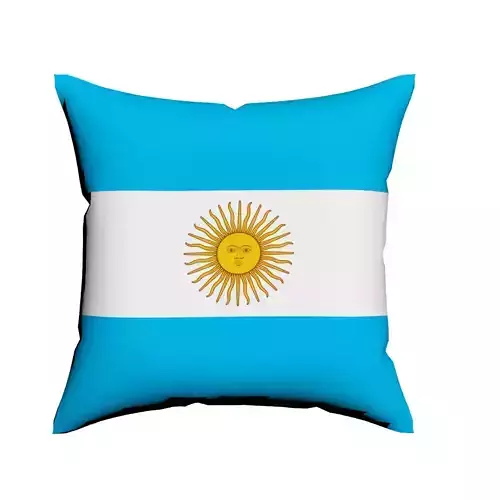 Argentina flag Square cotton Pillow