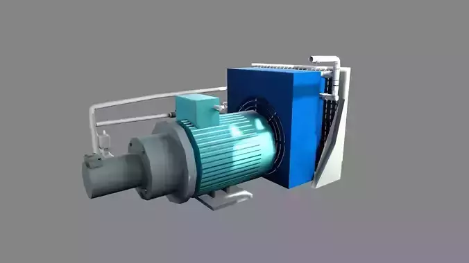 Pump Lowpoly 3D Model
