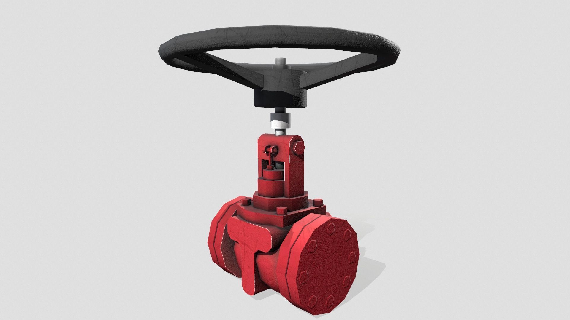 Valve Low-poly 3D model_2