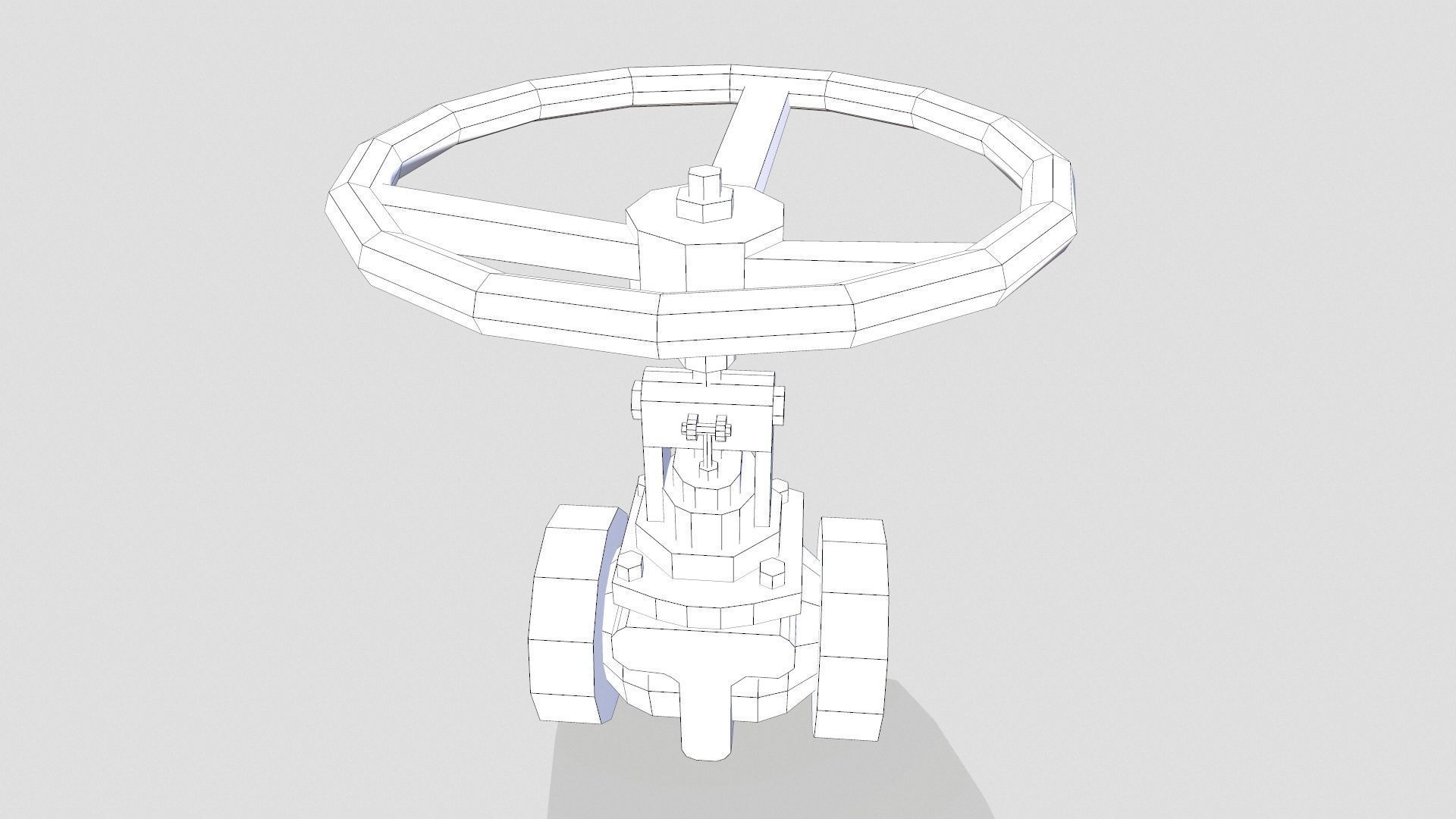 Valve Low-poly 3D model_11