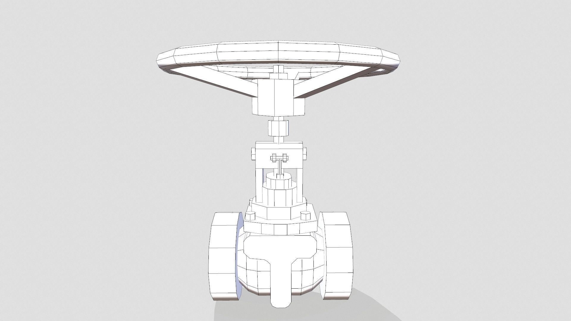 Valve Low-poly 3D model_12