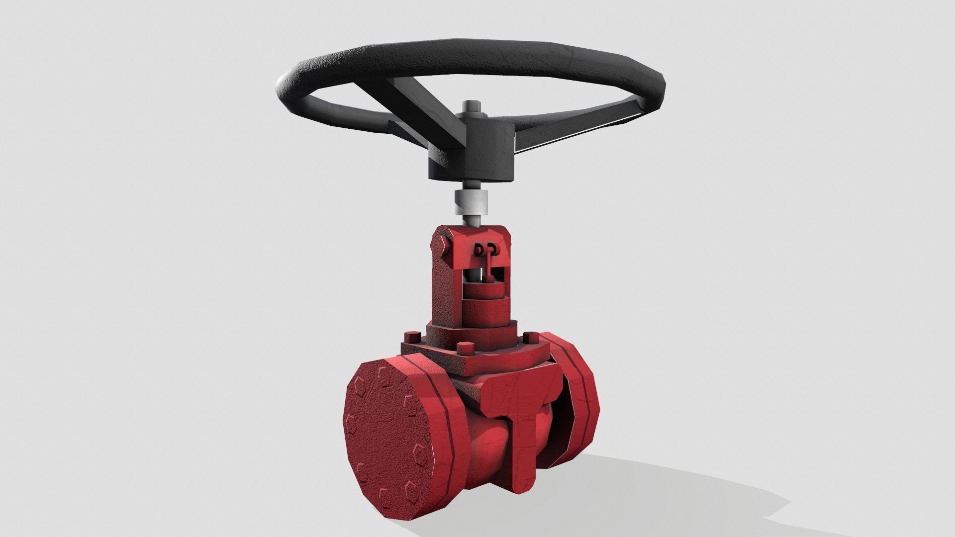 Valve Low-poly 3D model_3