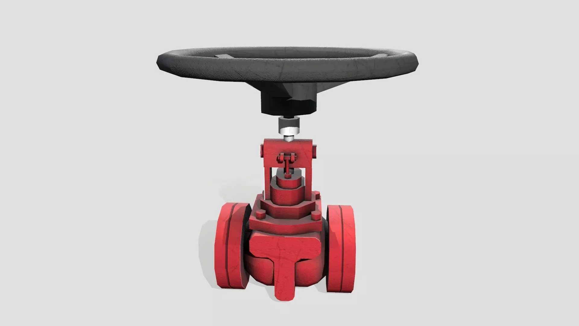 Valve Low-poly 3D model_0