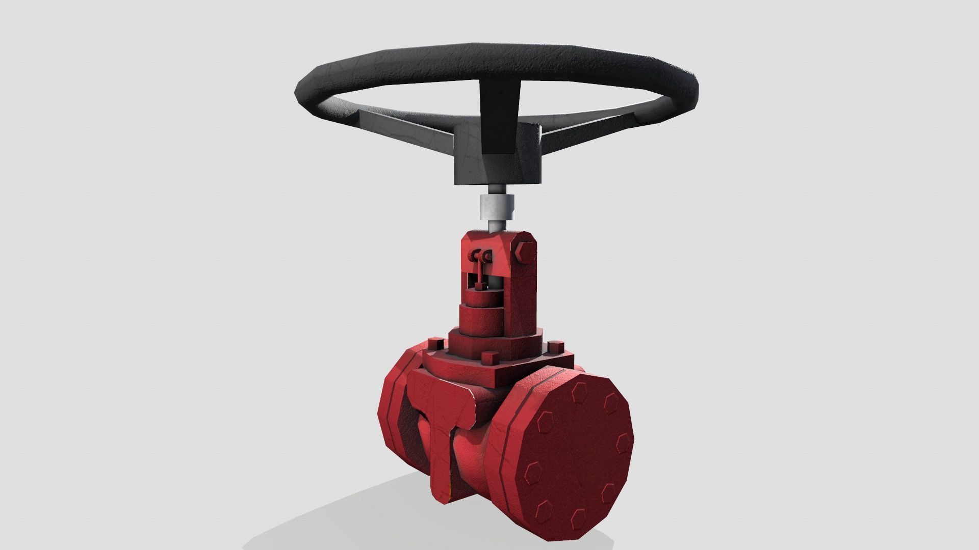 Valve Low-poly 3D model_5