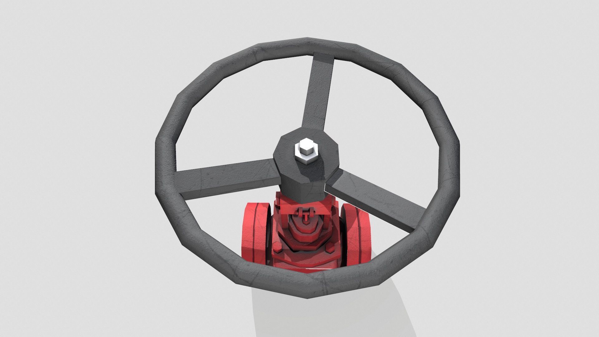 Valve Low-poly 3D model_9