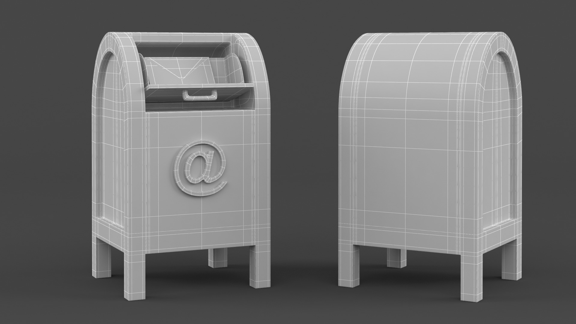 Postbox 3D model_6