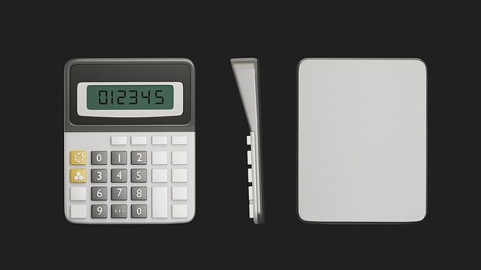 calculator Low-poly 3D model