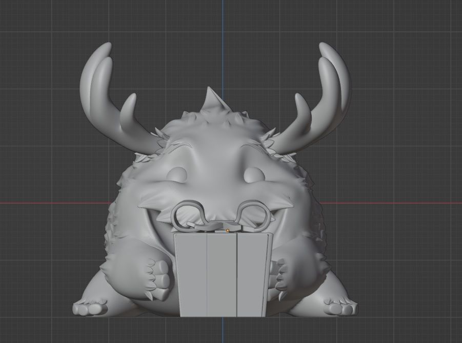 Poro Christmas LEAGUE OF LEGENDS 3D print model_3
