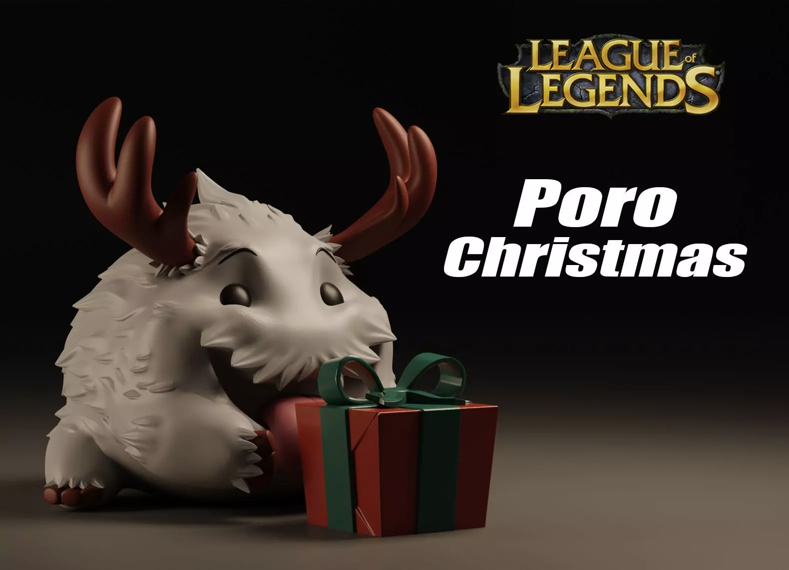 Poro Christmas LEAGUE OF LEGENDS 3D print model_0