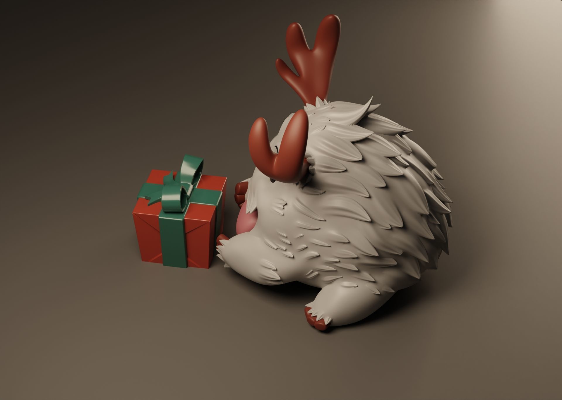Poro Christmas LEAGUE OF LEGENDS 3D print model_2
