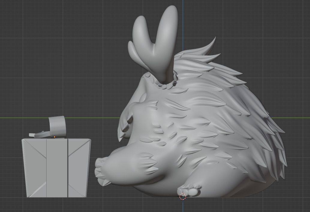 Poro Christmas LEAGUE OF LEGENDS 3D print model_4