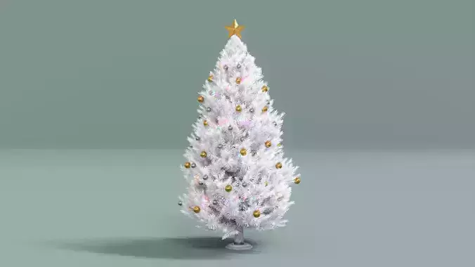 White Christmas Tree