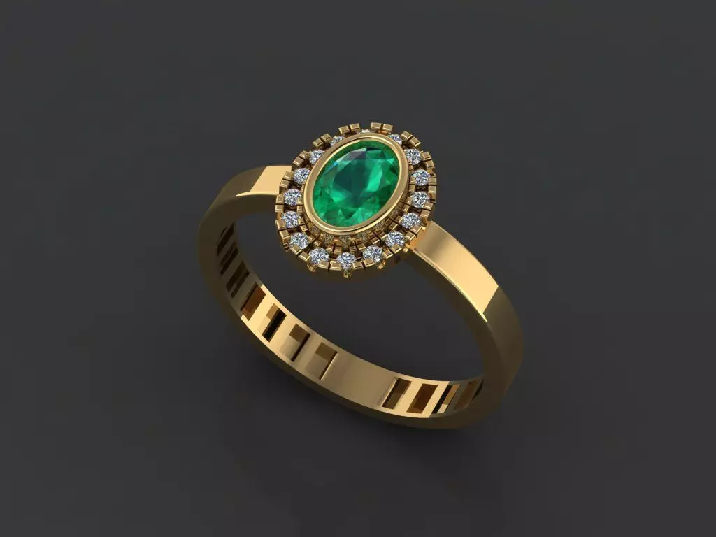 Women Wedding Engagement Ring 47 3D print model