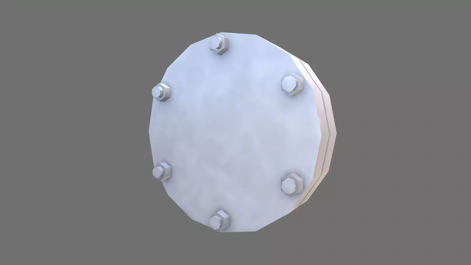 Flange Low-poly 3D model_0