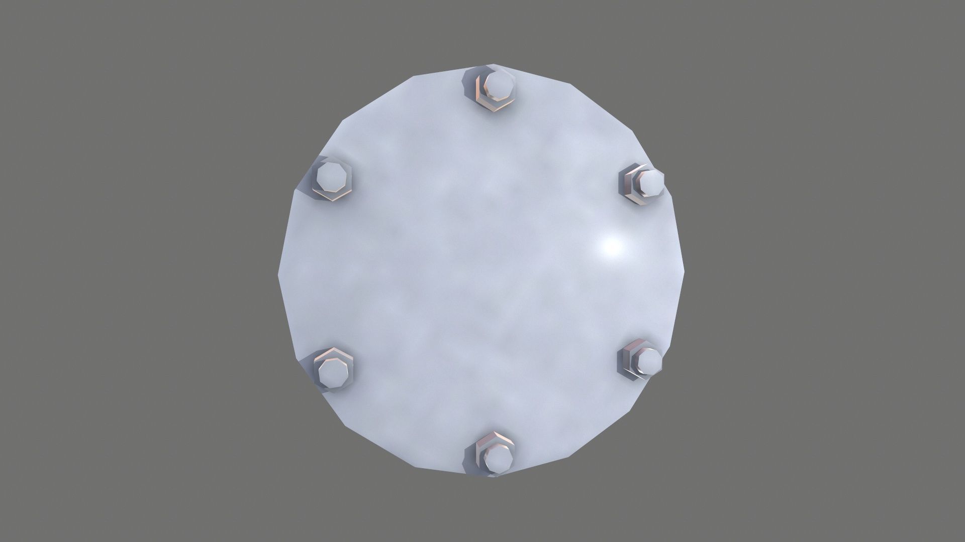 Flange Low-poly 3D model_2