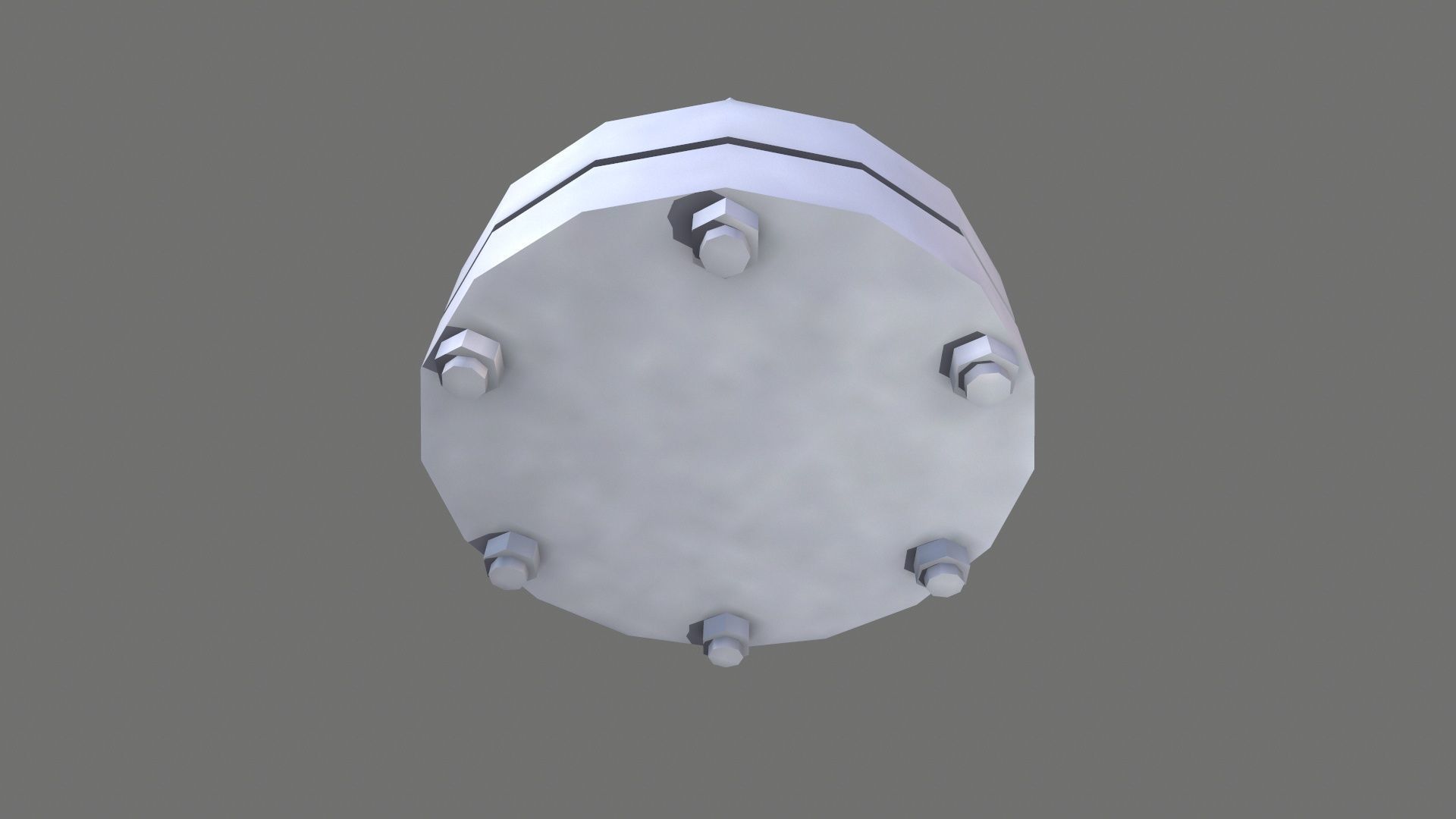 Flange Low-poly 3D model_6