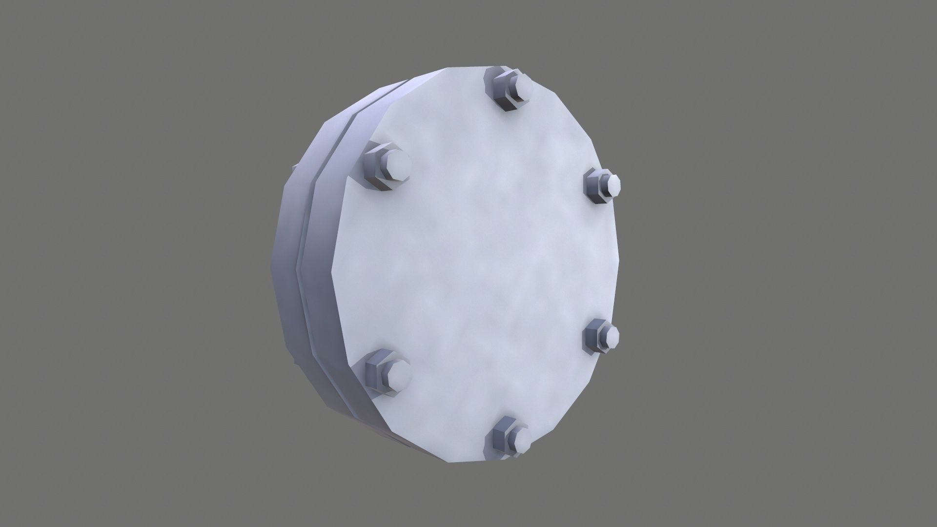 Flange Low-poly 3D model_3