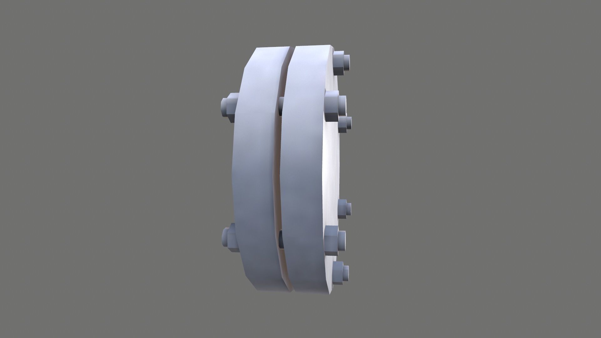Flange Low-poly 3D model_4